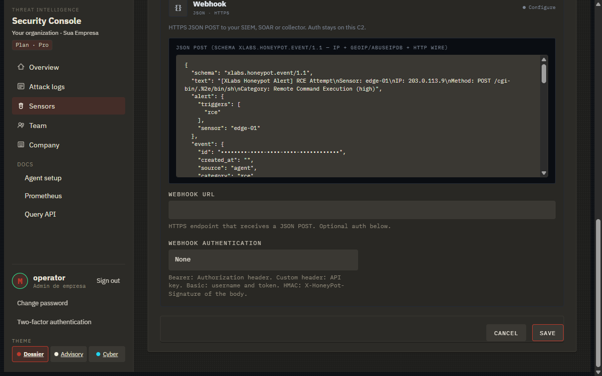 Configurando Webhook